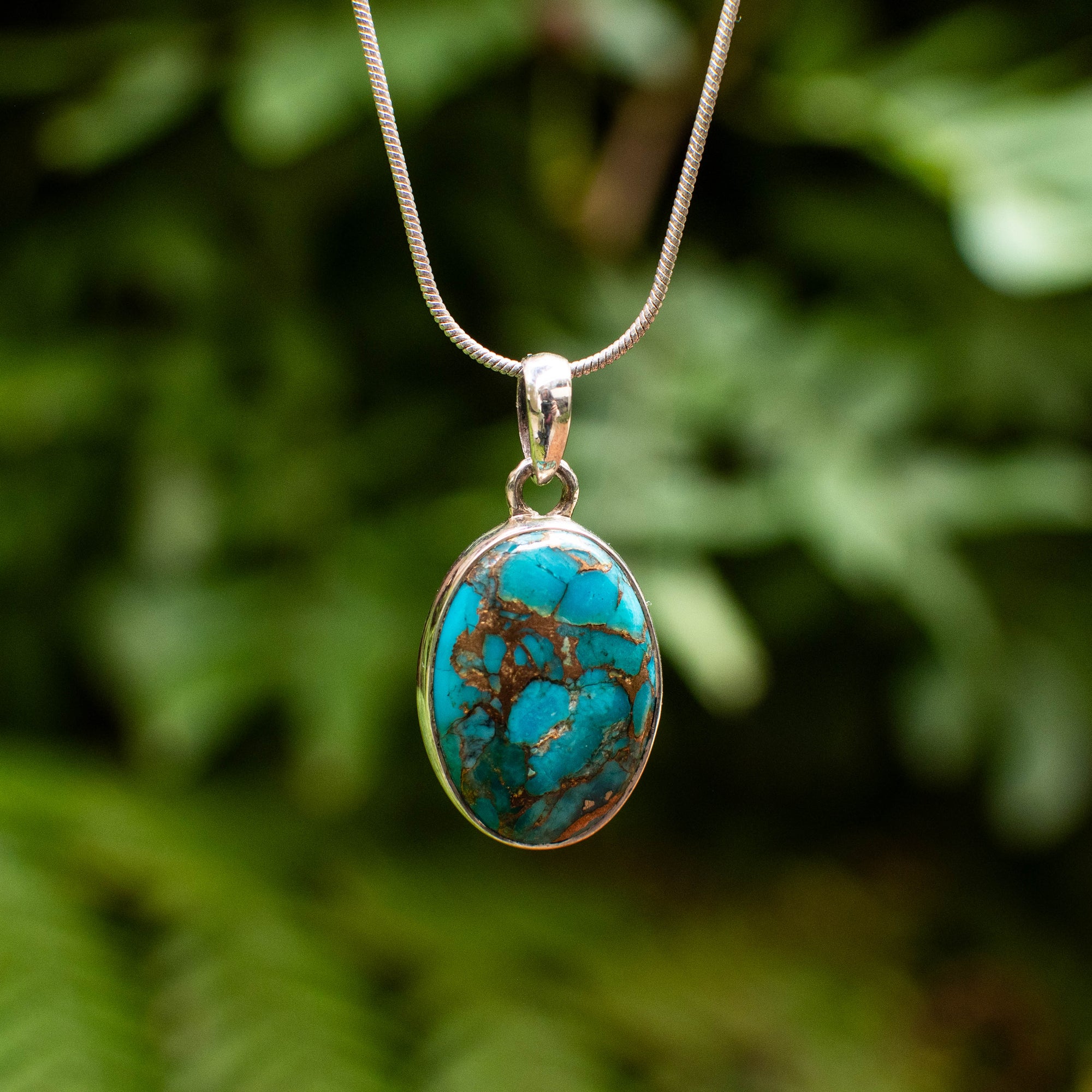 Blue Copper Turquoise Pendant