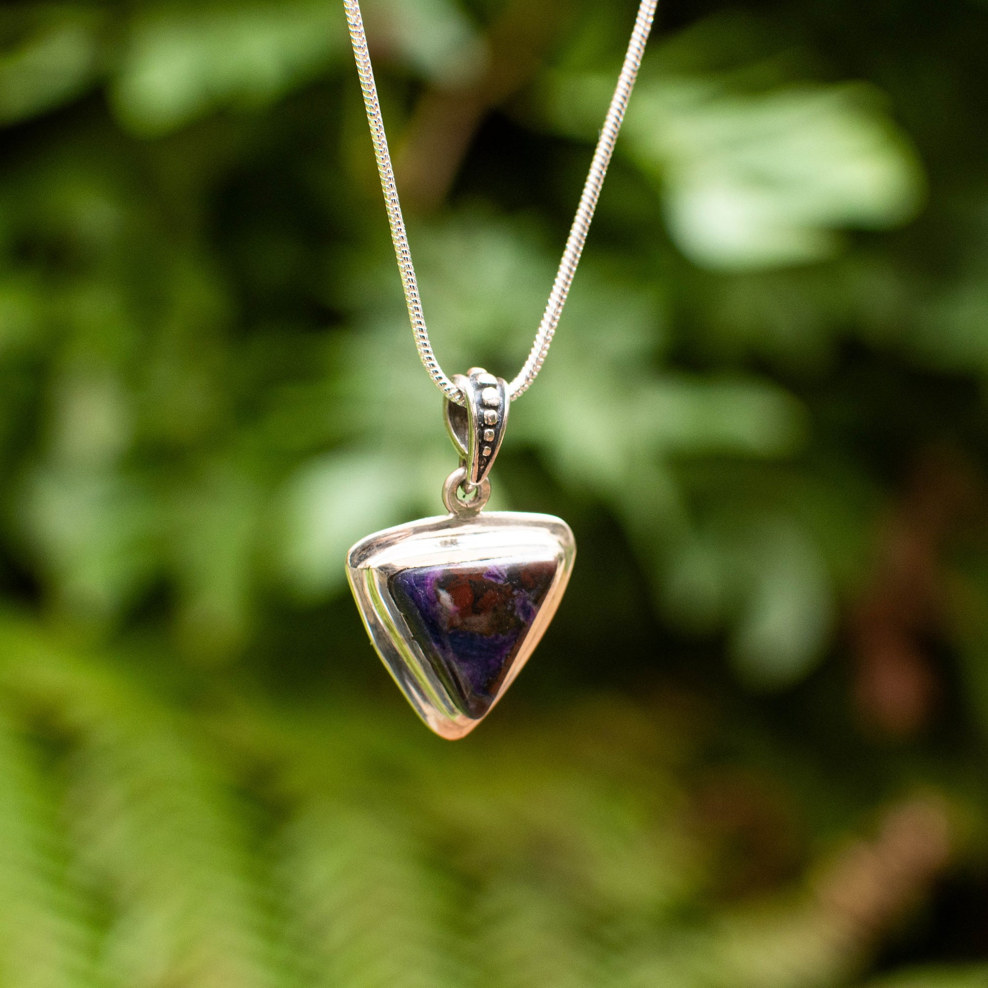 Sugilite Triangle Pendant