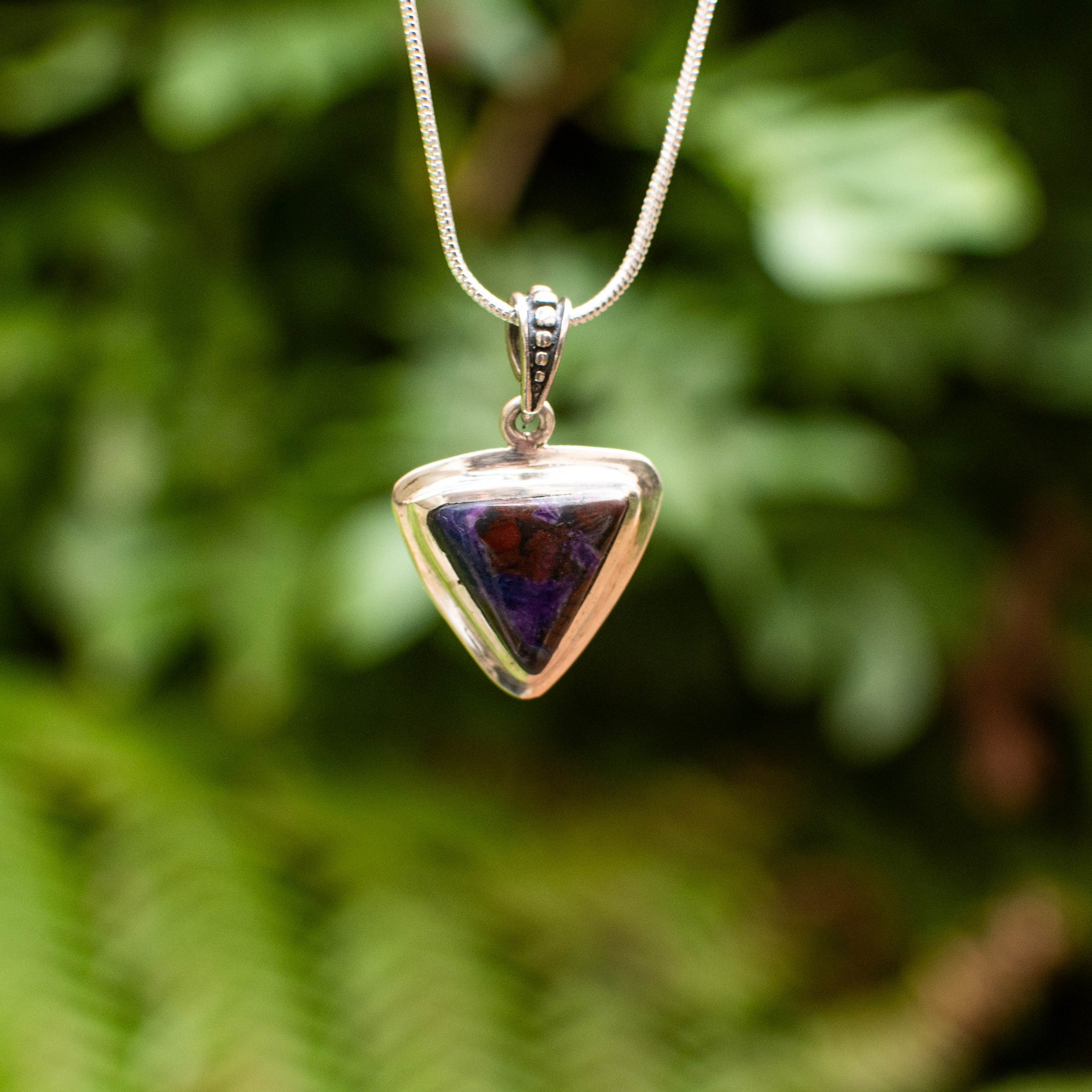 Sugilite Triangle Pendant