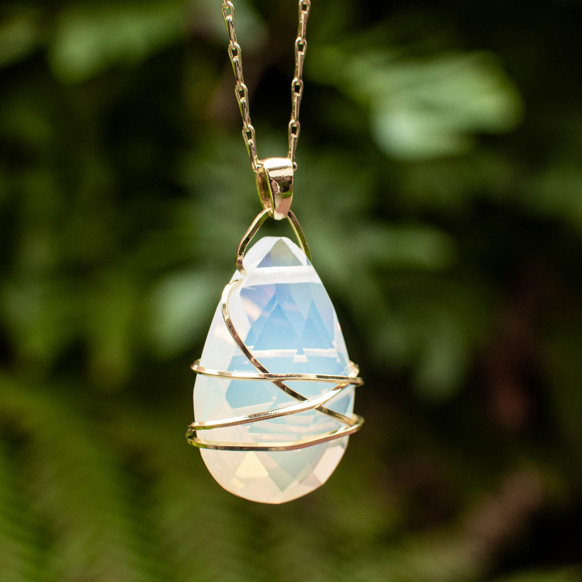 Wire Wrapped Opalite Pendant