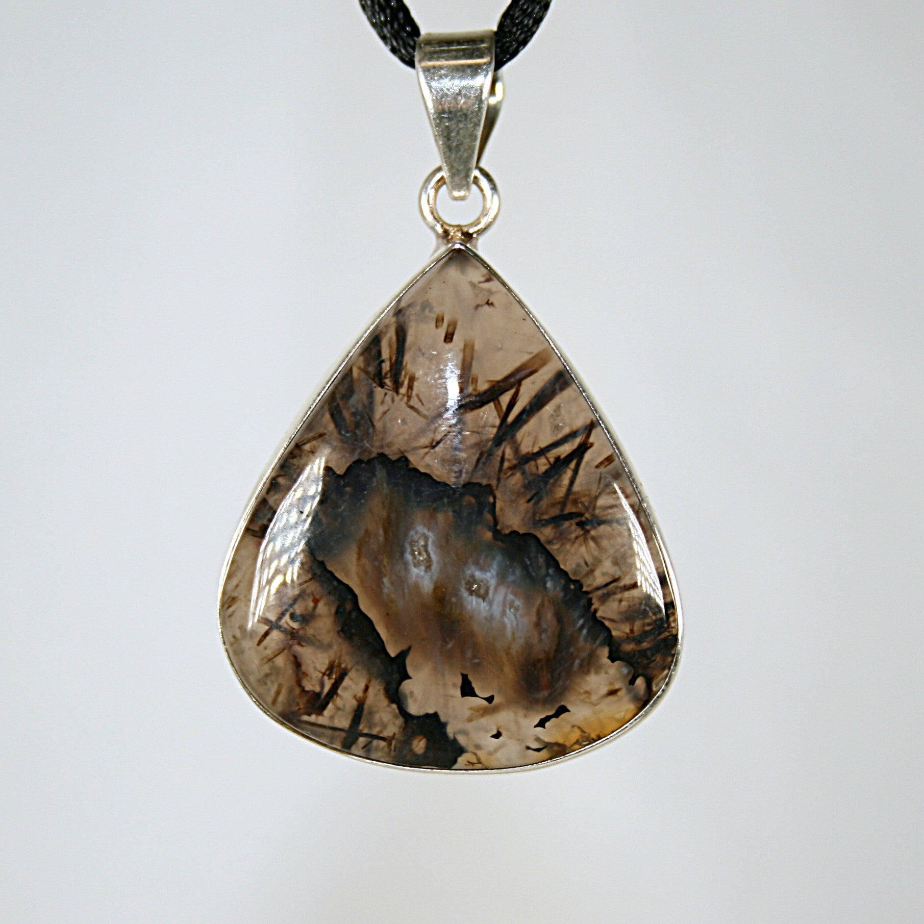 Tourmalinated Quartz Pendant