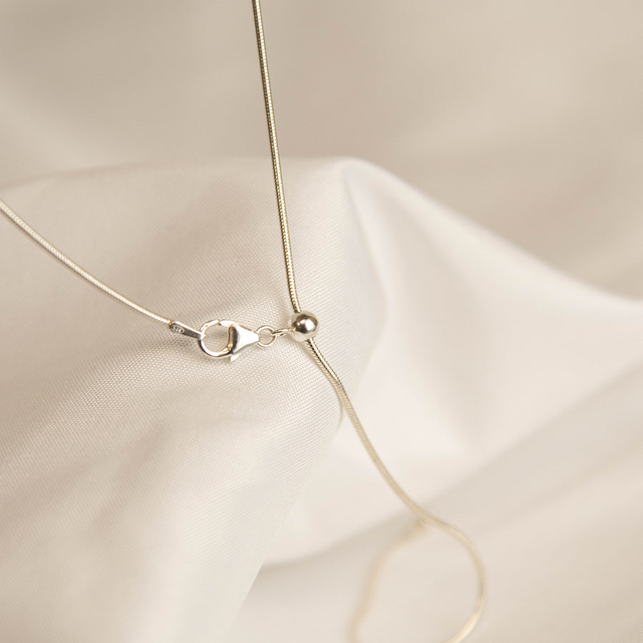 Adjustable Sterling Silver Snake Chain