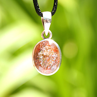 Sunstone Faceted Pendant
