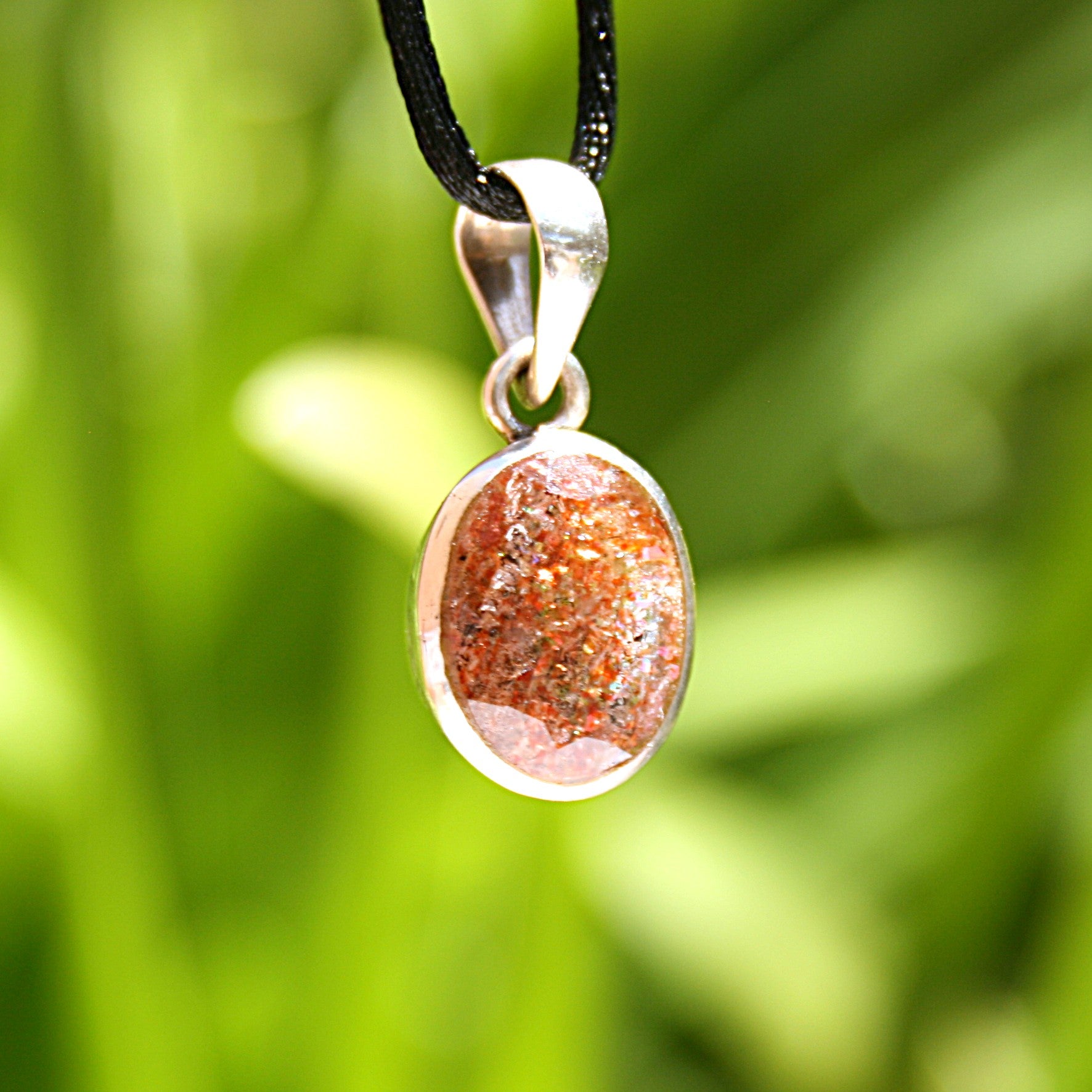 Sunstone Faceted Pendant