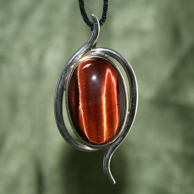 Red Tigers Eye Pendant