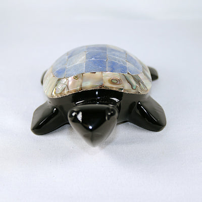 Obsidian and Abalone Turtle
