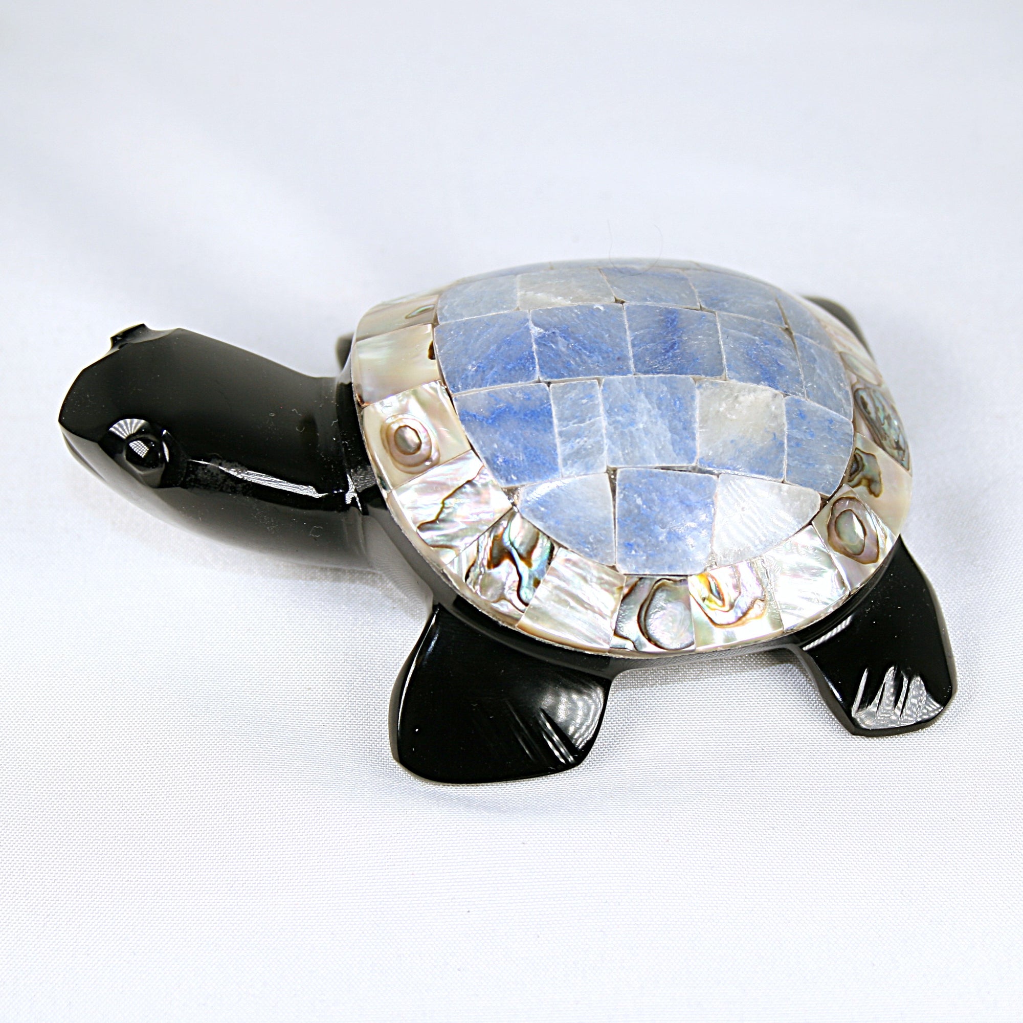Obsidian and Abalone Turtle