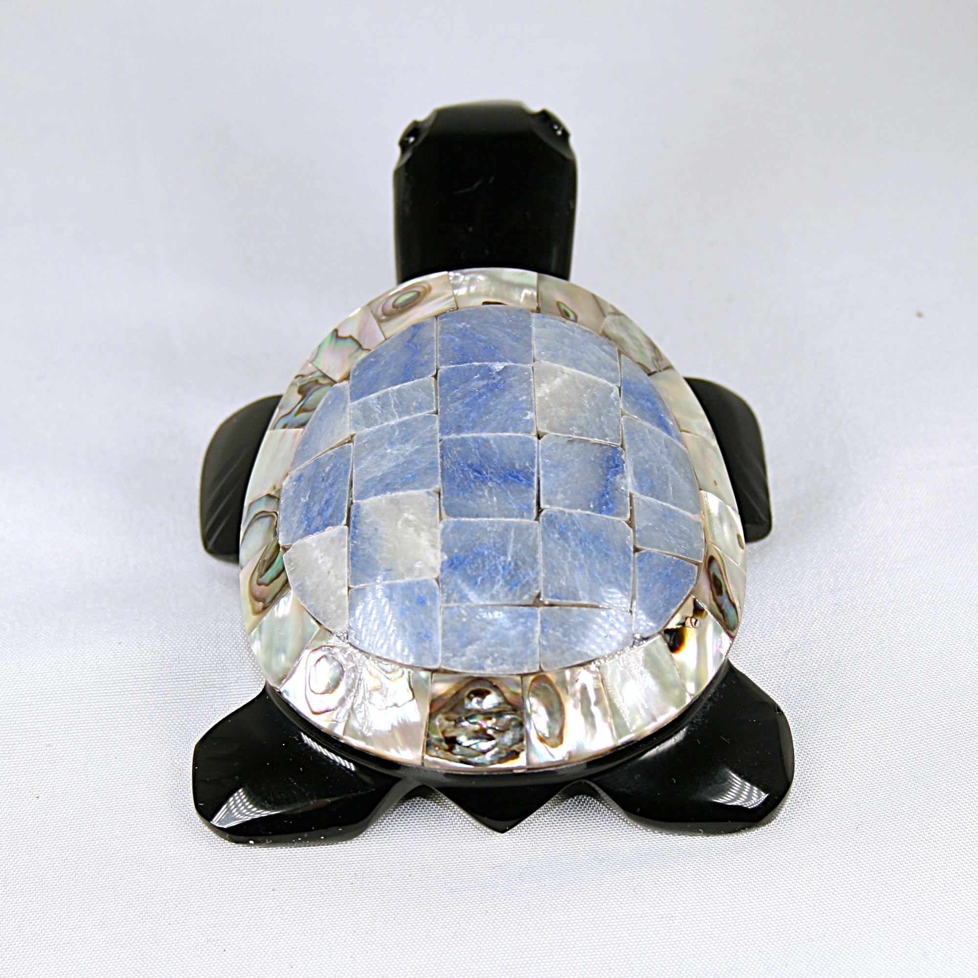 Obsidian and Abalone Turtle