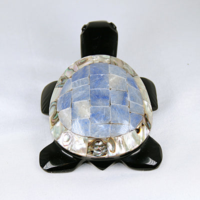 Obsidian and Abalone Turtle