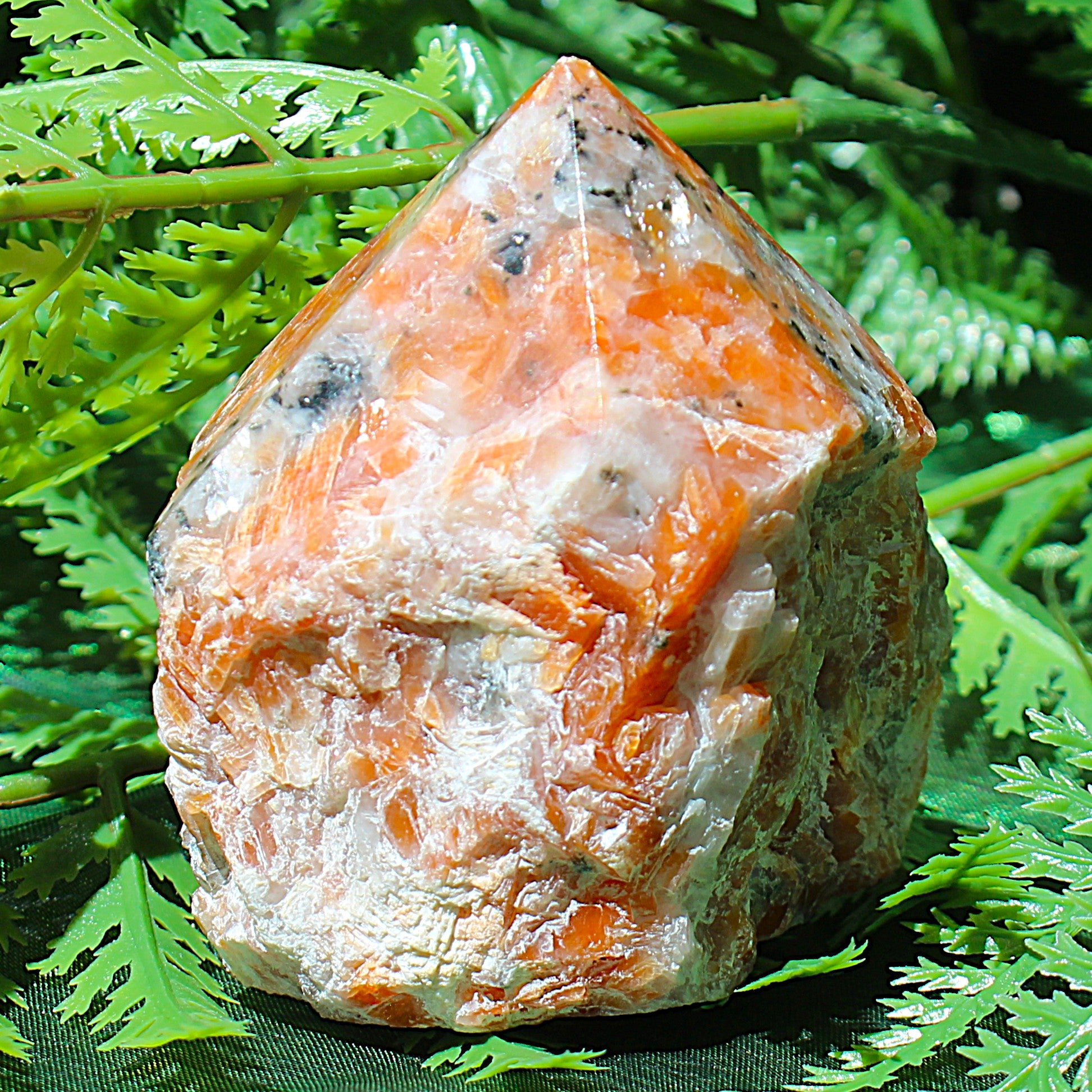 Orange Calcite Point