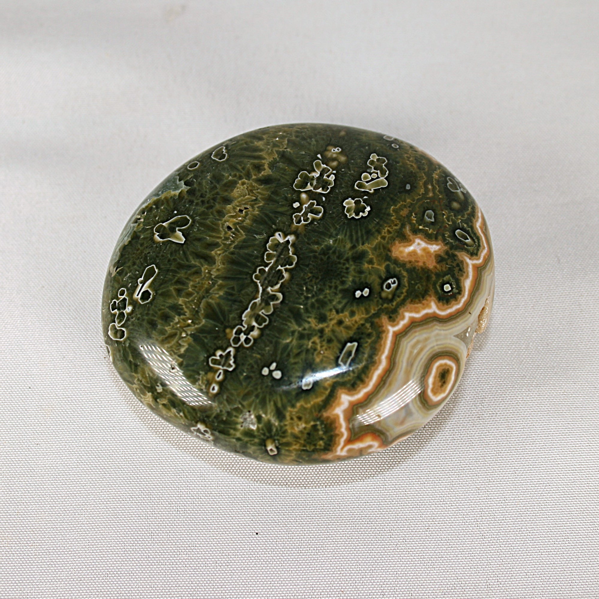 AAA Ocean Jasper Palm Stones (Multiple Available)