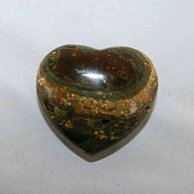 Ocean Jasper Polished Heart