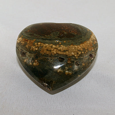 Ocean Jasper Polished Heart