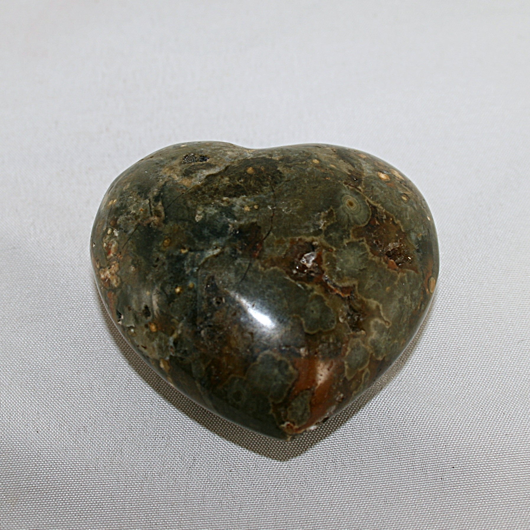 Ocean Jasper Polished Heart