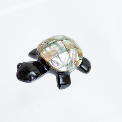 Onyx Abalone Turtle Carving