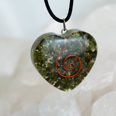 Orgonite Heart Necklace