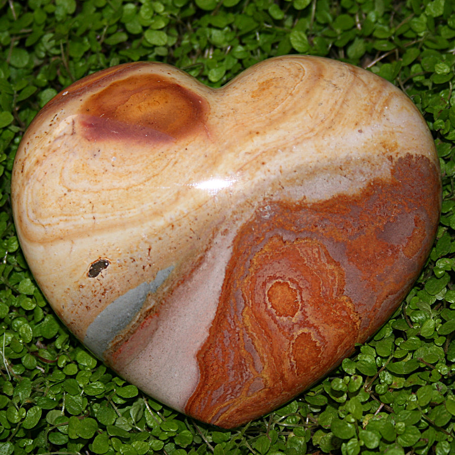 Polychrome Jasper Heart