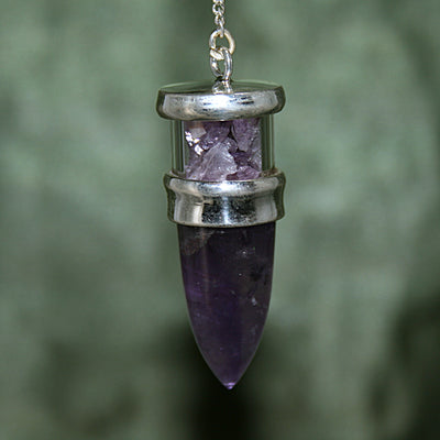Amethyst with Amethyst Pendulum