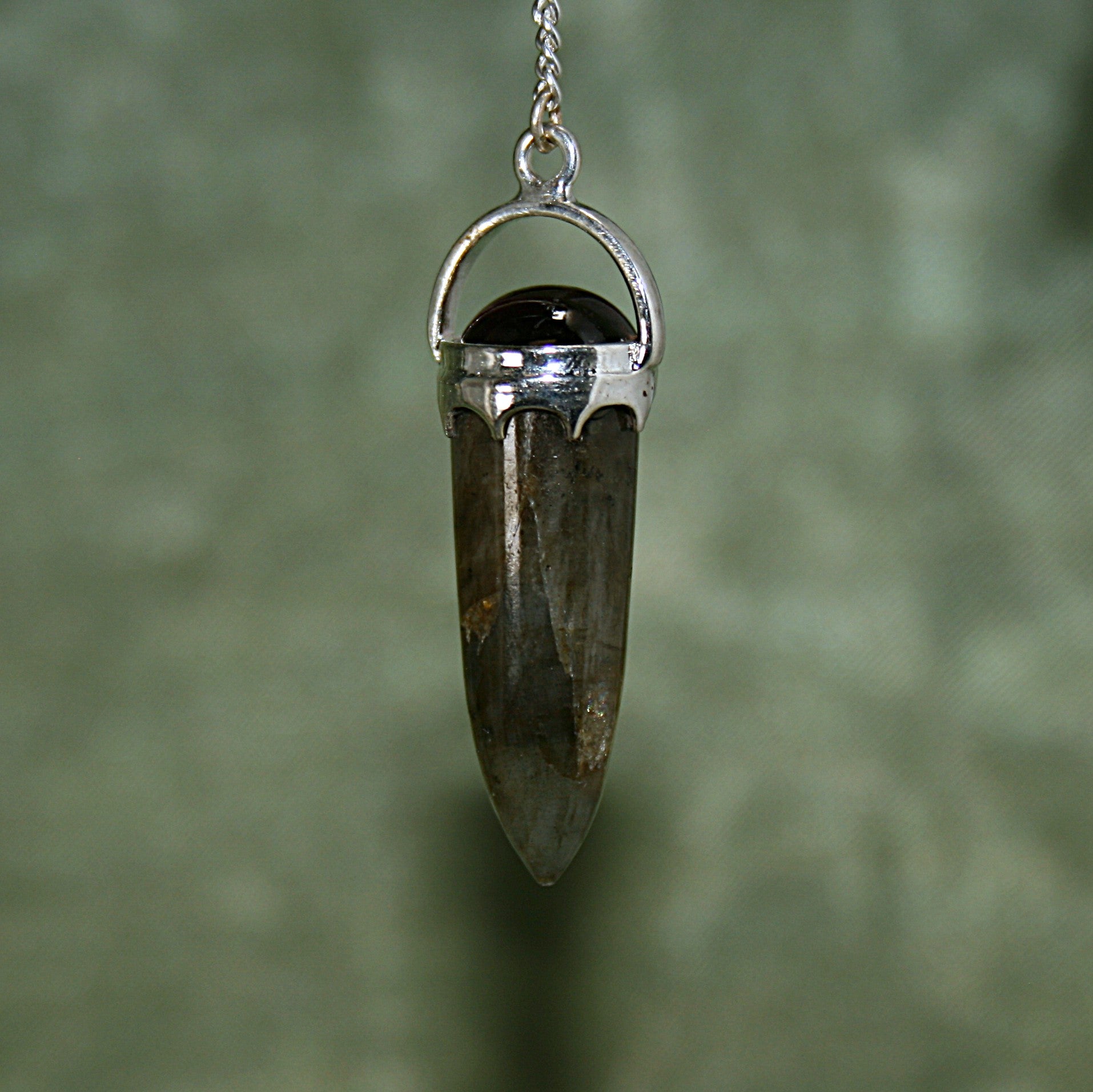 Labradorite Pendulum and Garnet