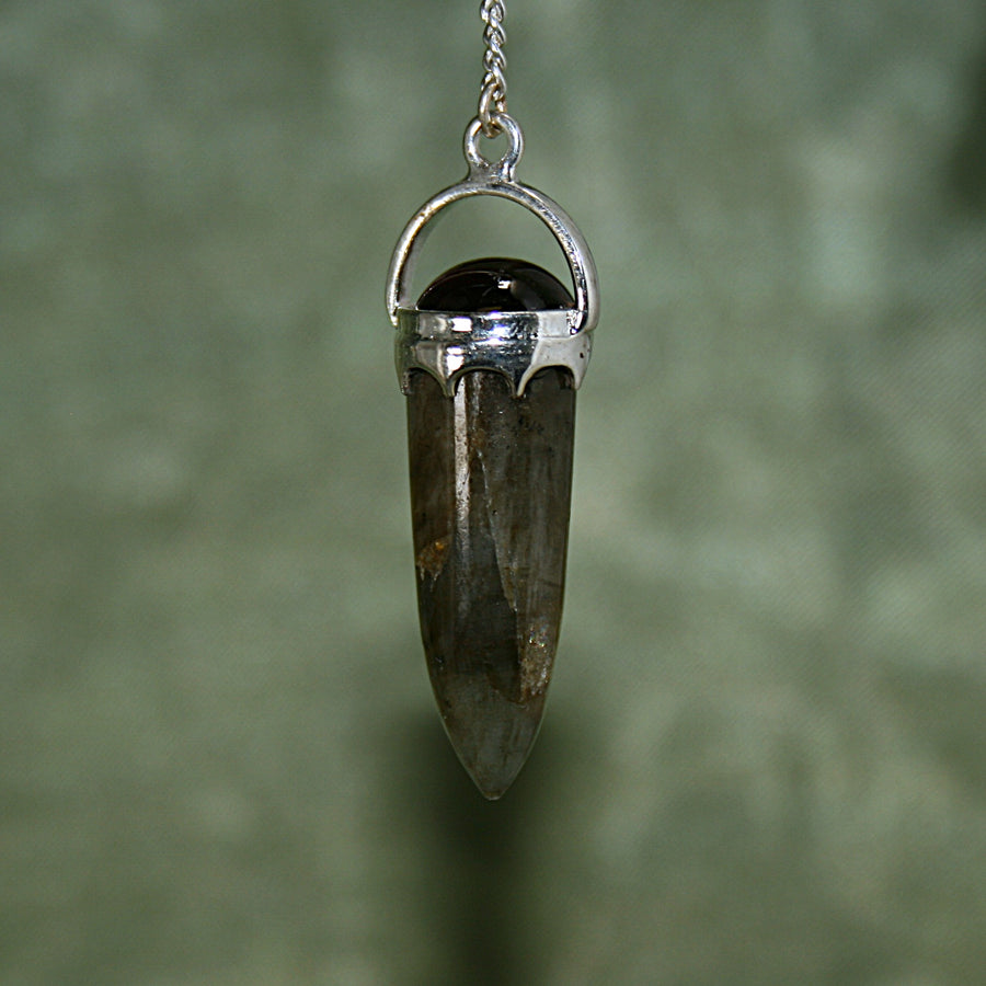 Labradorite Pendulum and Garnet