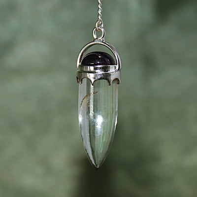 Clear Quartz and Amethyst Pendulum