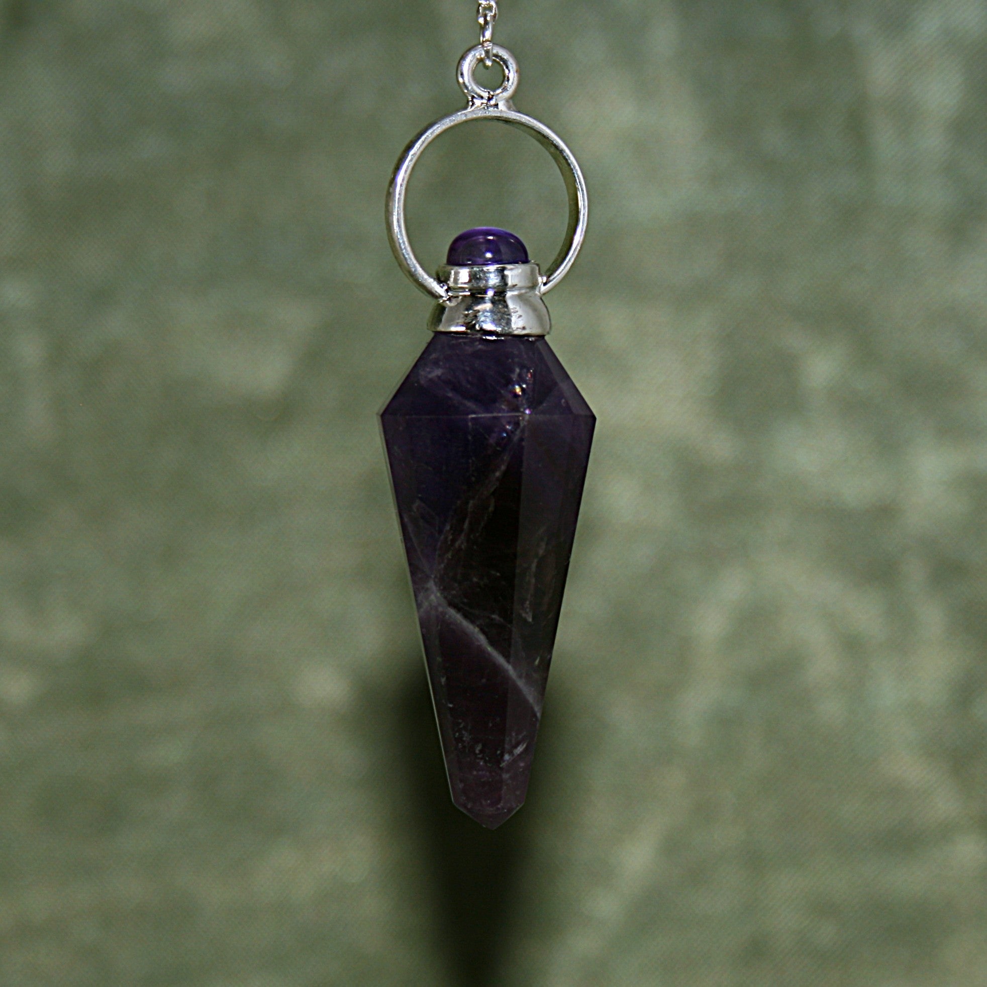 Amethyst with Amethyst Pendulum