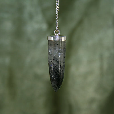 Tourmalinated Quartz Pendulum