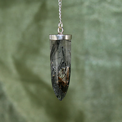 Tourmalinated Quartz Pendulum
