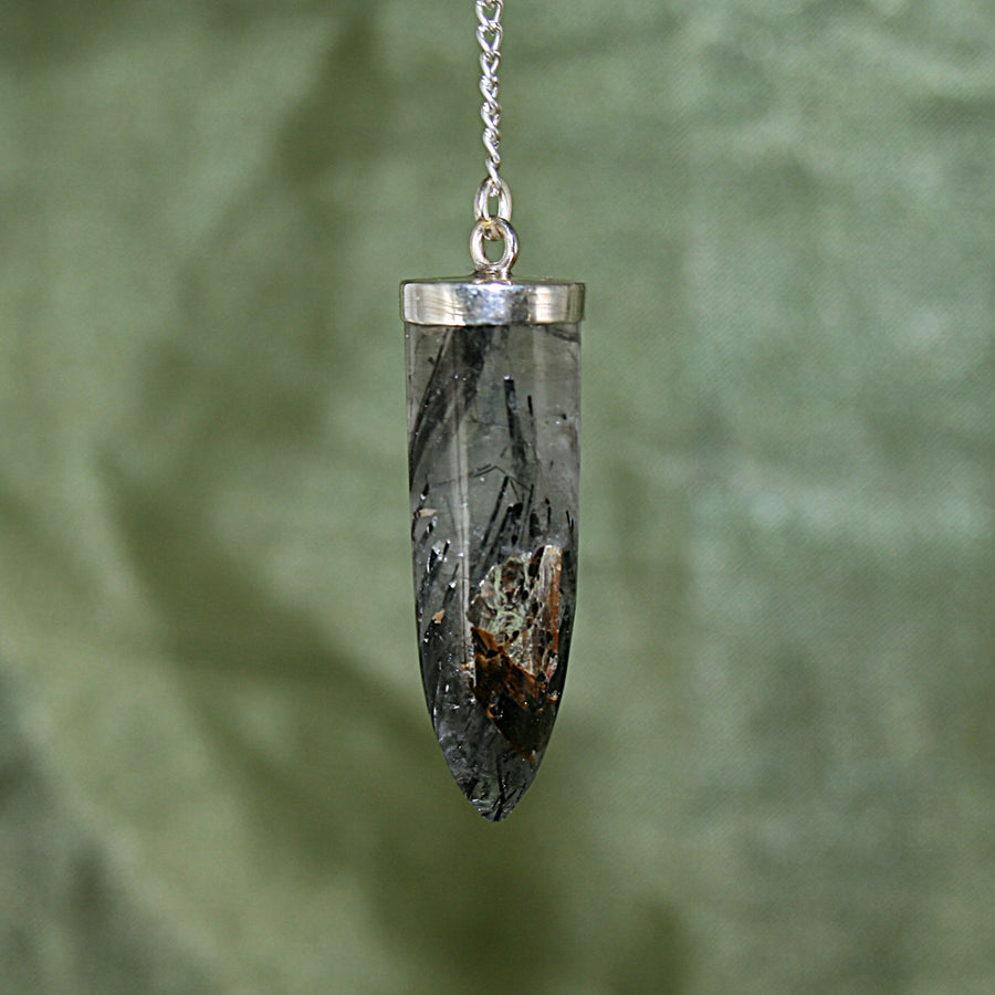 Tourmalinated Quartz Pendulum
