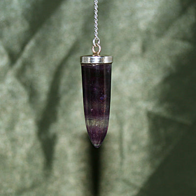 Rainbow Fluorite Pendulum
