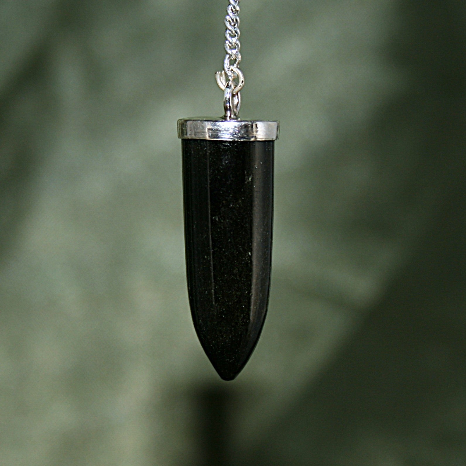 Gold Sheen Obsidian Pendant
