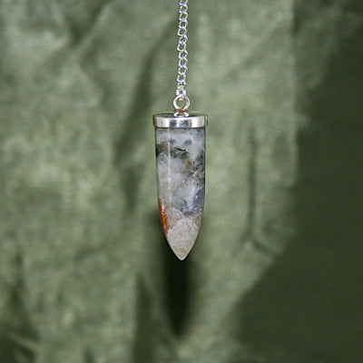 Iolite and Sunstone Pendulum