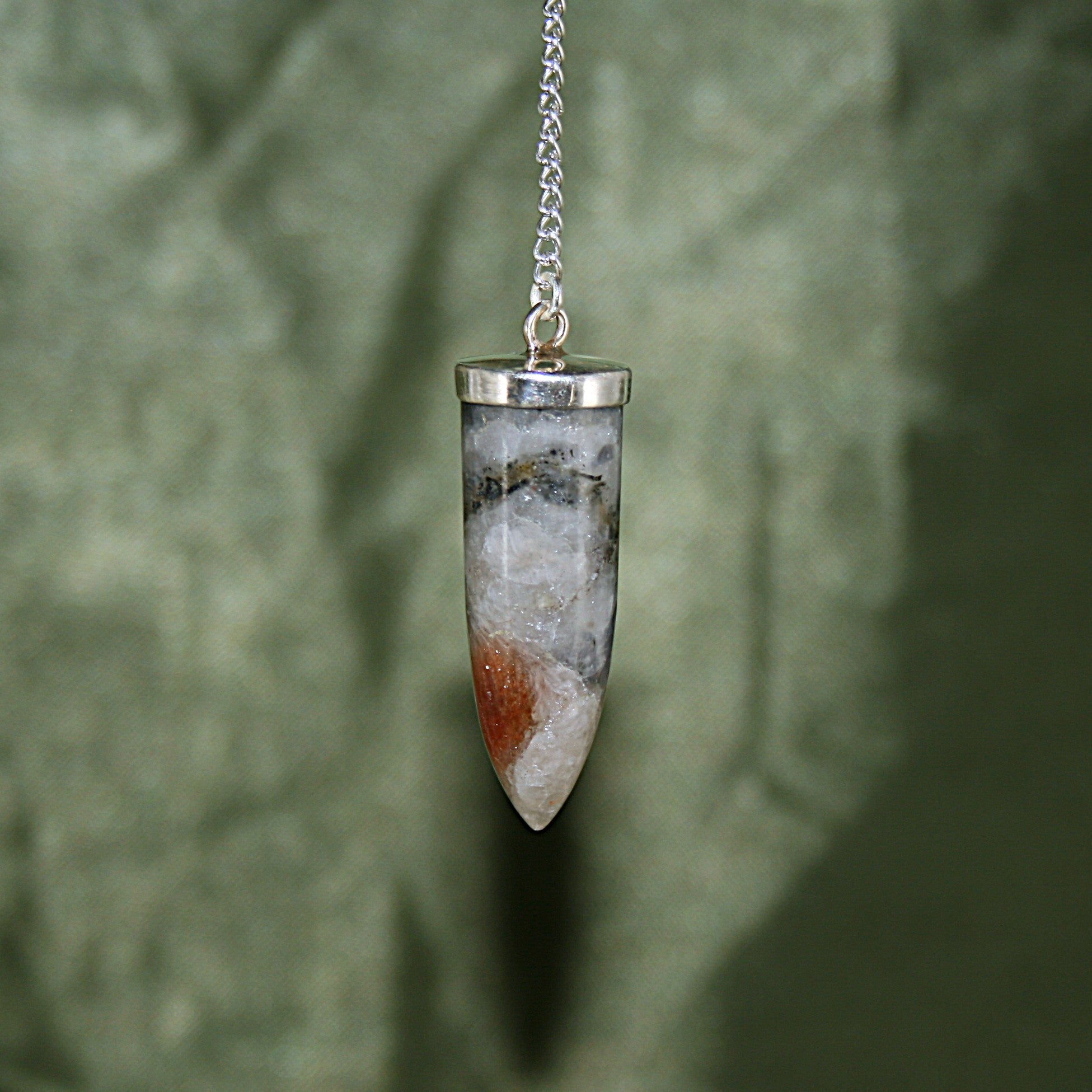 Iolite and Sunstone Pendulum