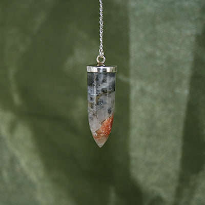 Iolite and Sunstone Pendulum