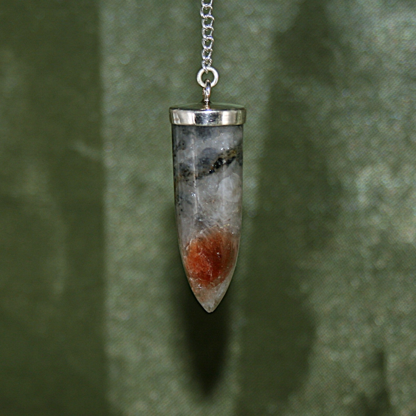 Iolite and Sunstone Pendulum