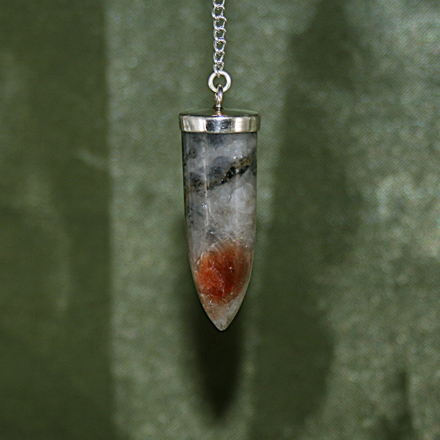 Iolite and Sunstone Pendulum