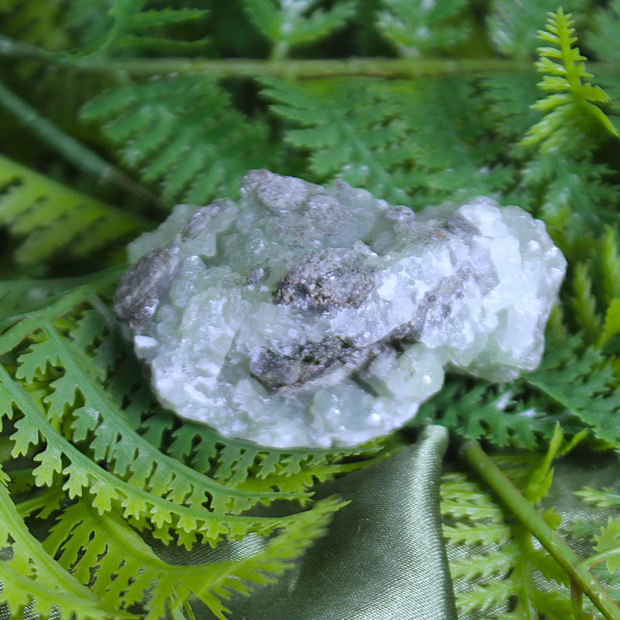 Raw Prehnite with Epidote