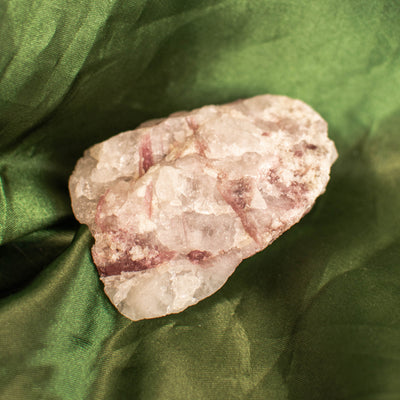 Raw Pink Tourmaline and Quartz Matrix (Multiple Available)