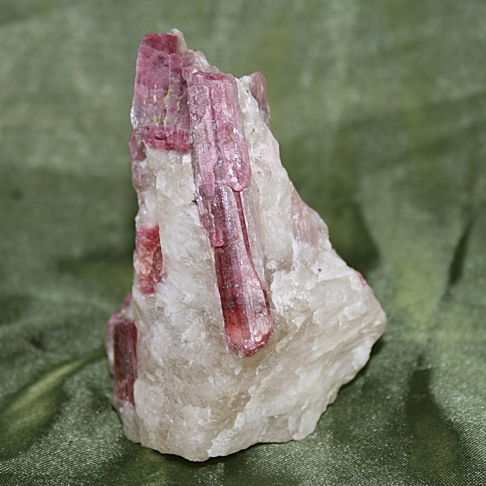 Pink Tourmaline and Quartz Matrix