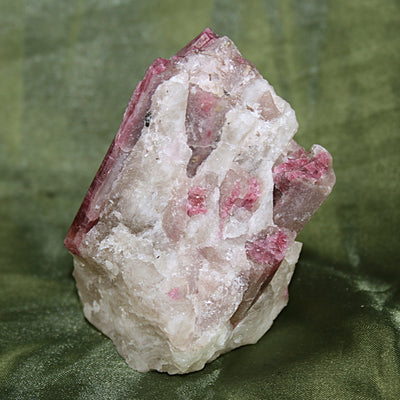 Pink Tourmaline and Quartz Matrix