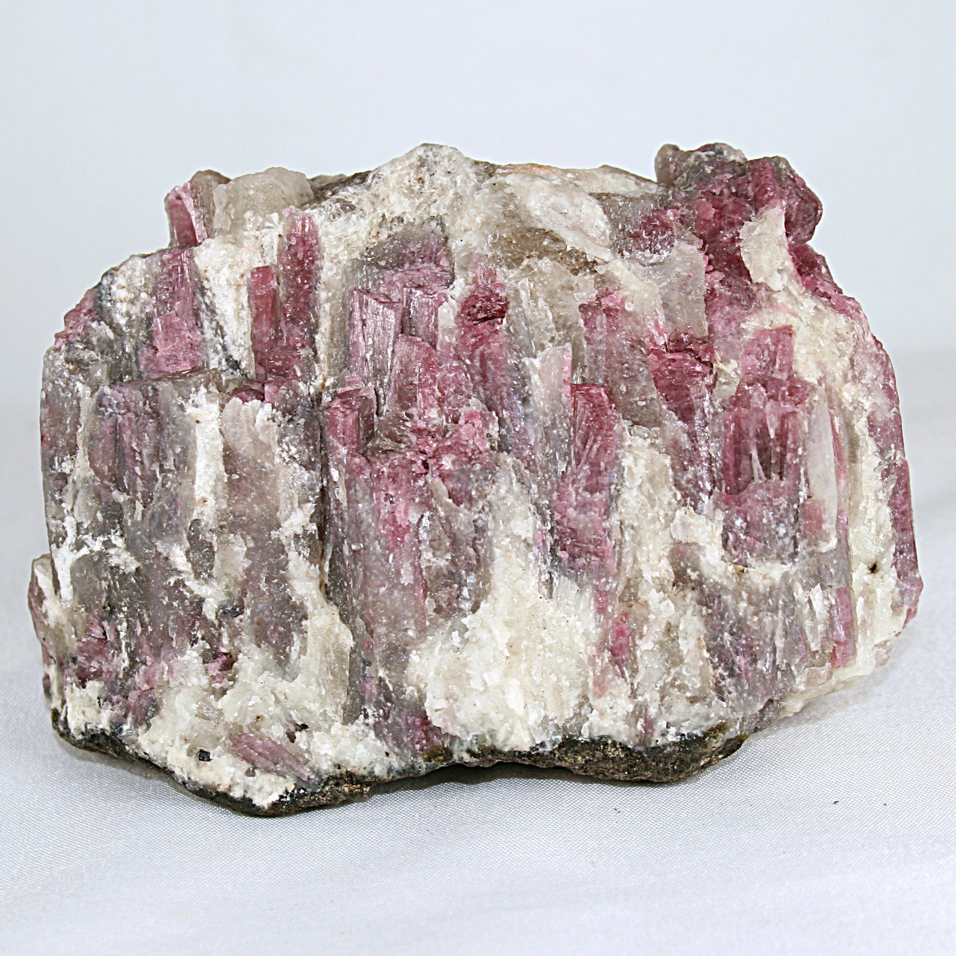 Pink Tourmaline and Quartz Matrix