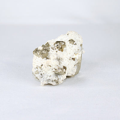 Mini Pyrite and Snow Quartz