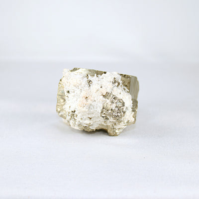 Mini Pyrite and Snow Quartz