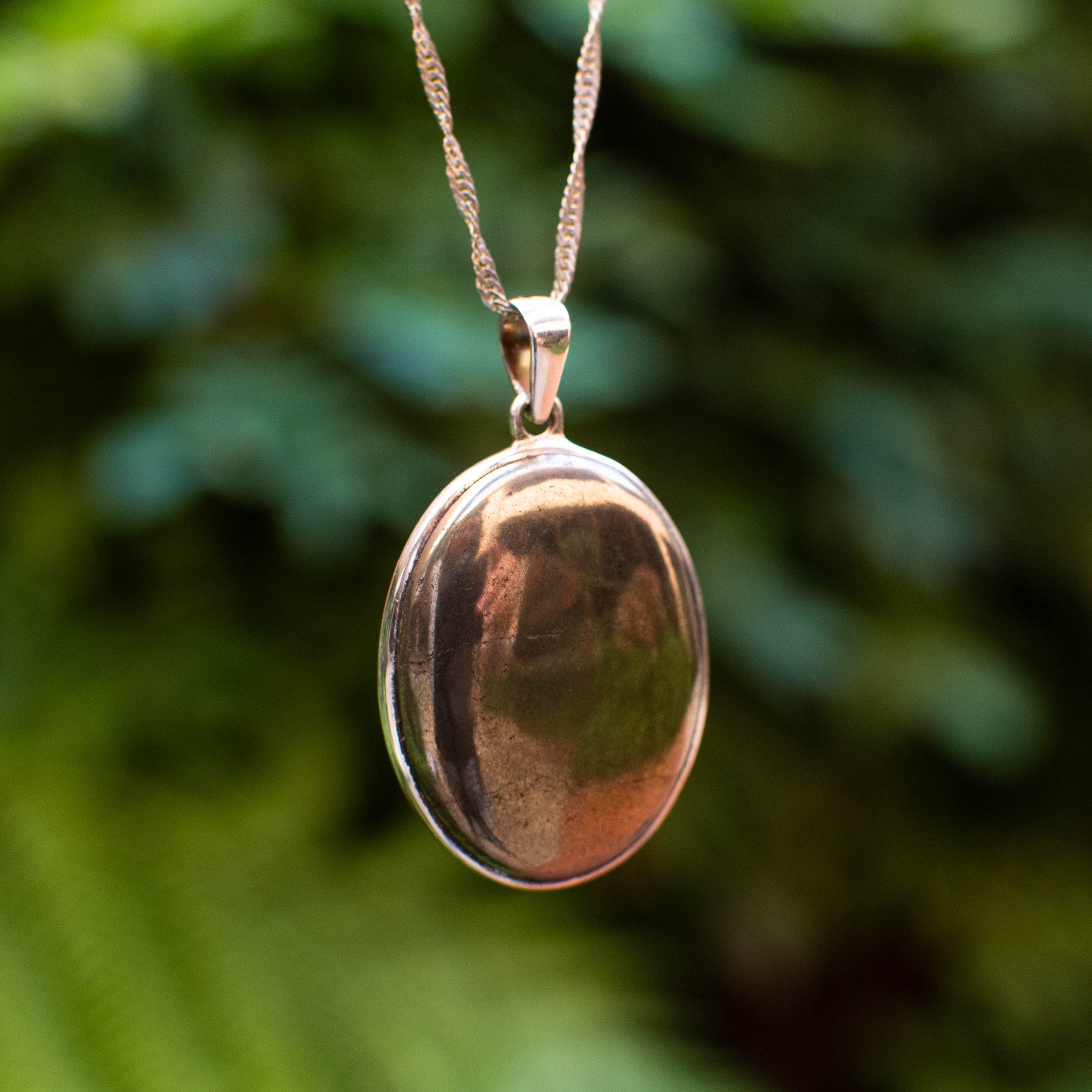 Polished Pyrite Pendant