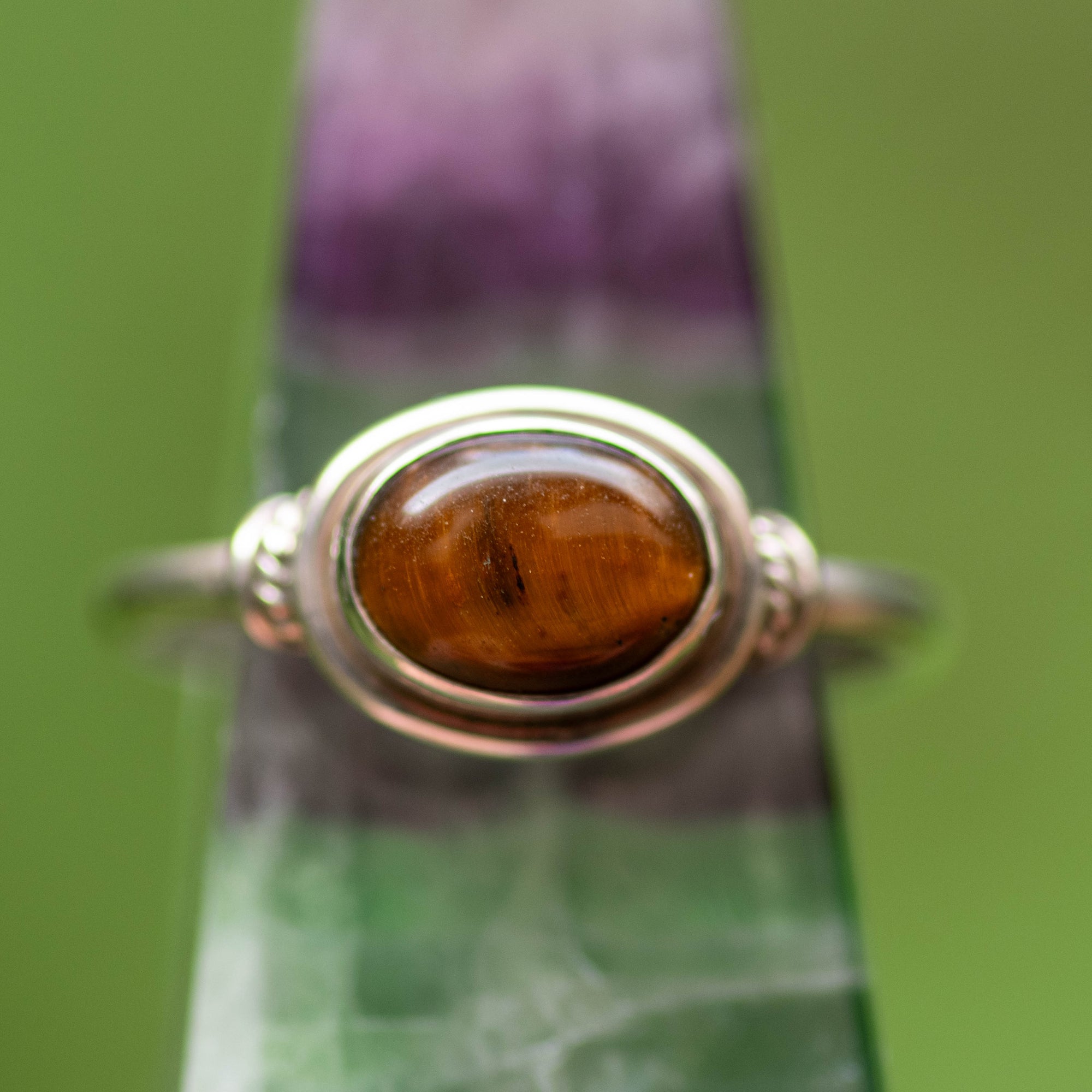 Oval Tigers Eye Ring