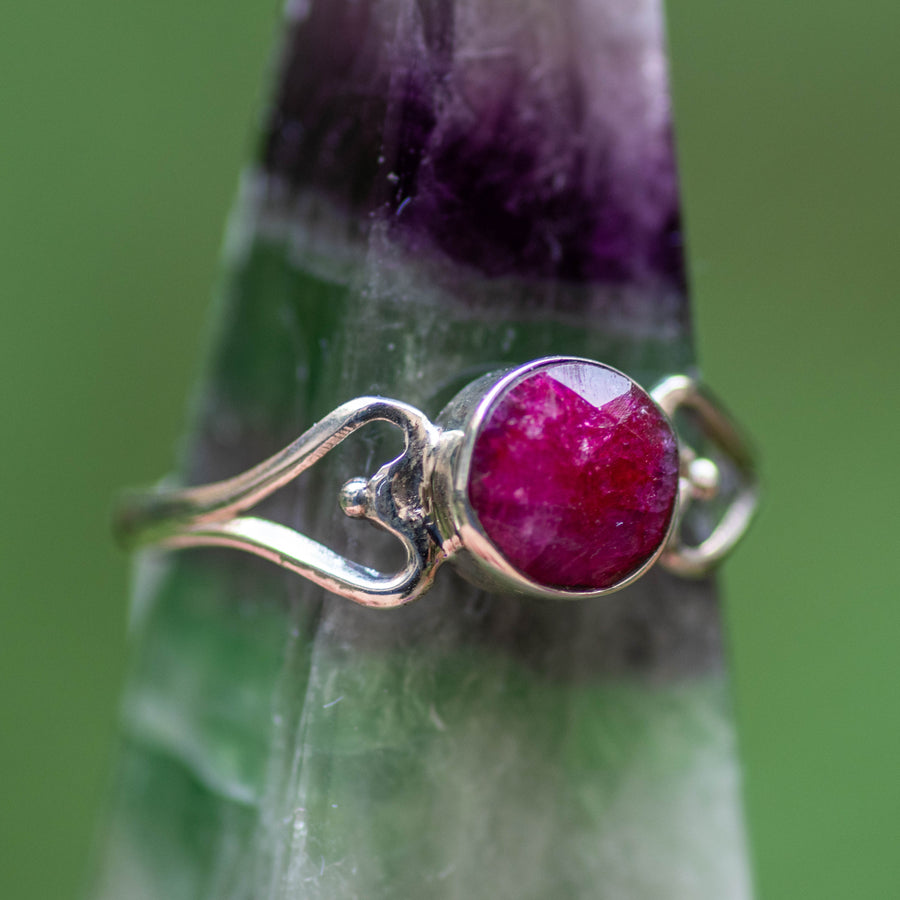 Heart Ruby Ring