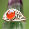 Tapered Carnelian Ring
