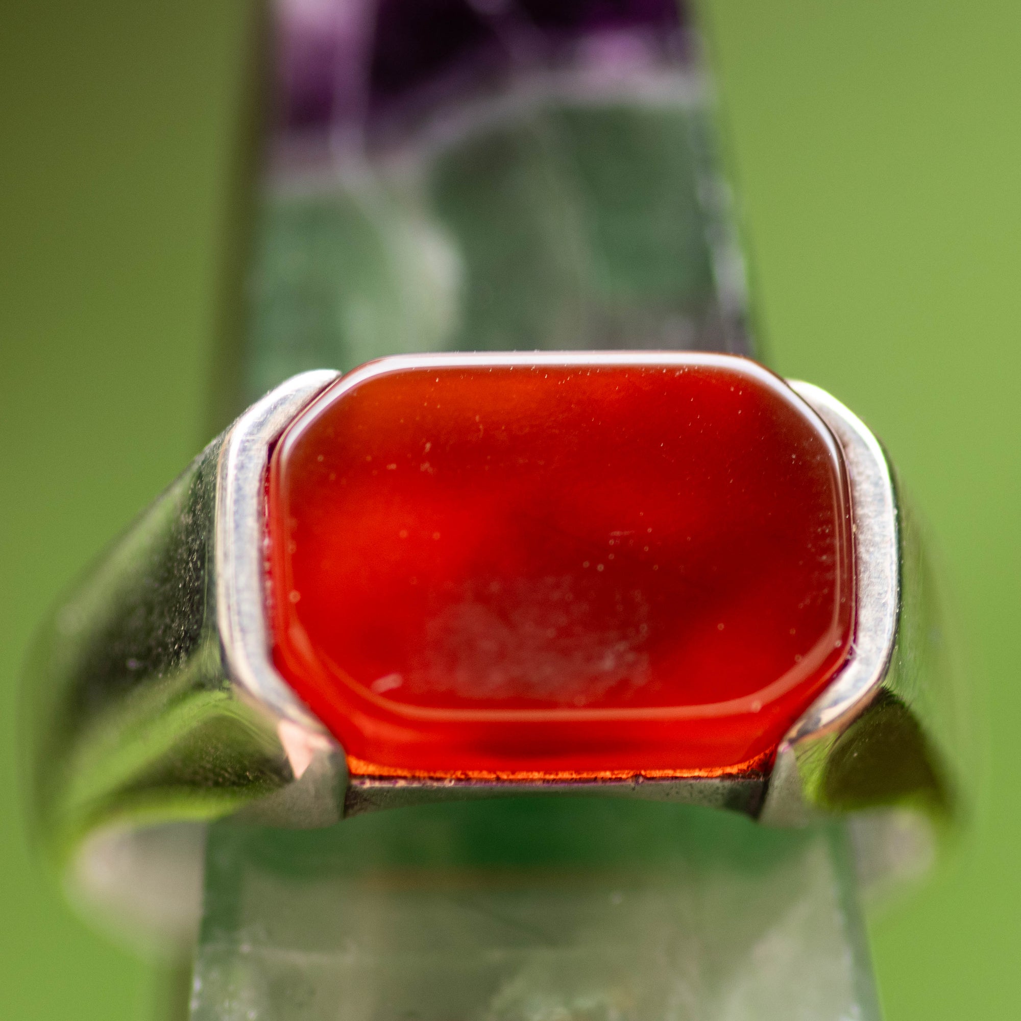 Statement Carnelian Ring