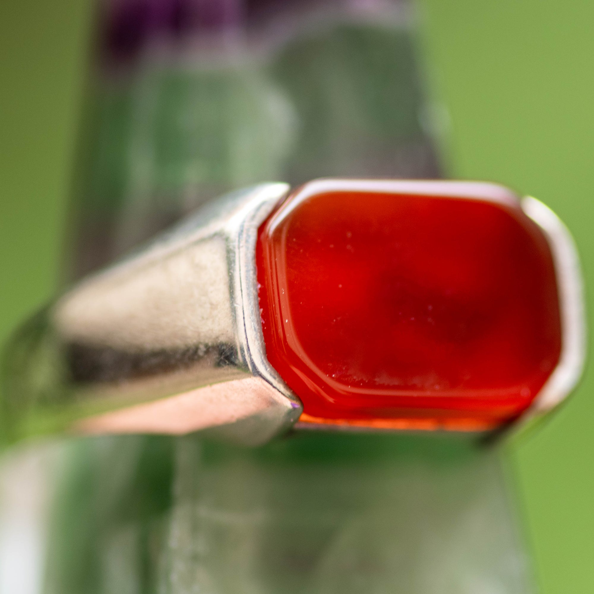 Statement Carnelian Ring