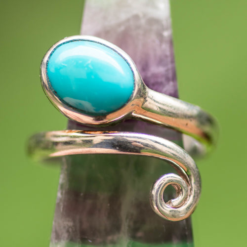 Turquoise Wrap Adjustable Ring